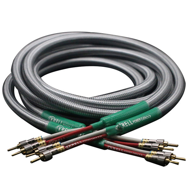 hifi audio speaker cable golden plated banana plug cable audiophile ofc &silver krell amplifier dvd cd player rspeakon wire cables
