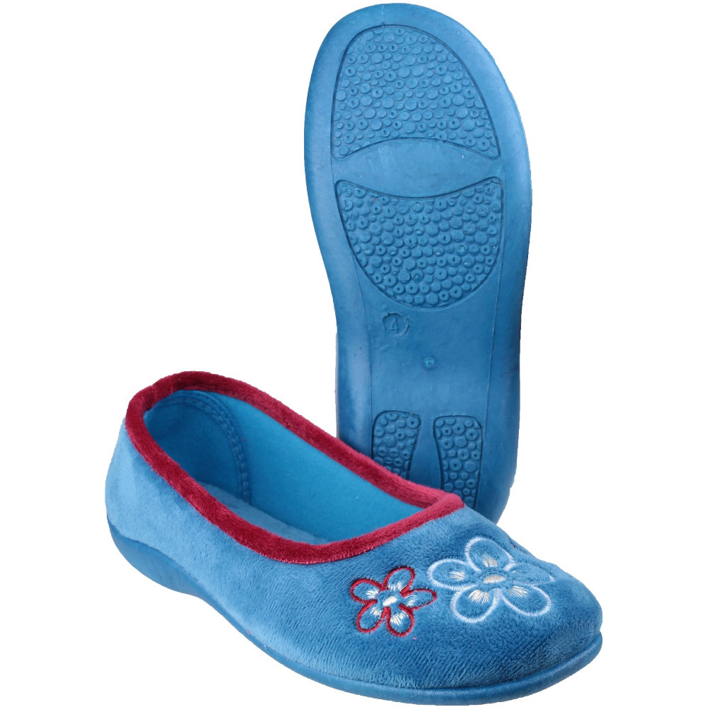 Mirak Womens/Ladies Arles Soft Comfortable Textile Padded Slippers UK Size 8 (EU 42, US 10)