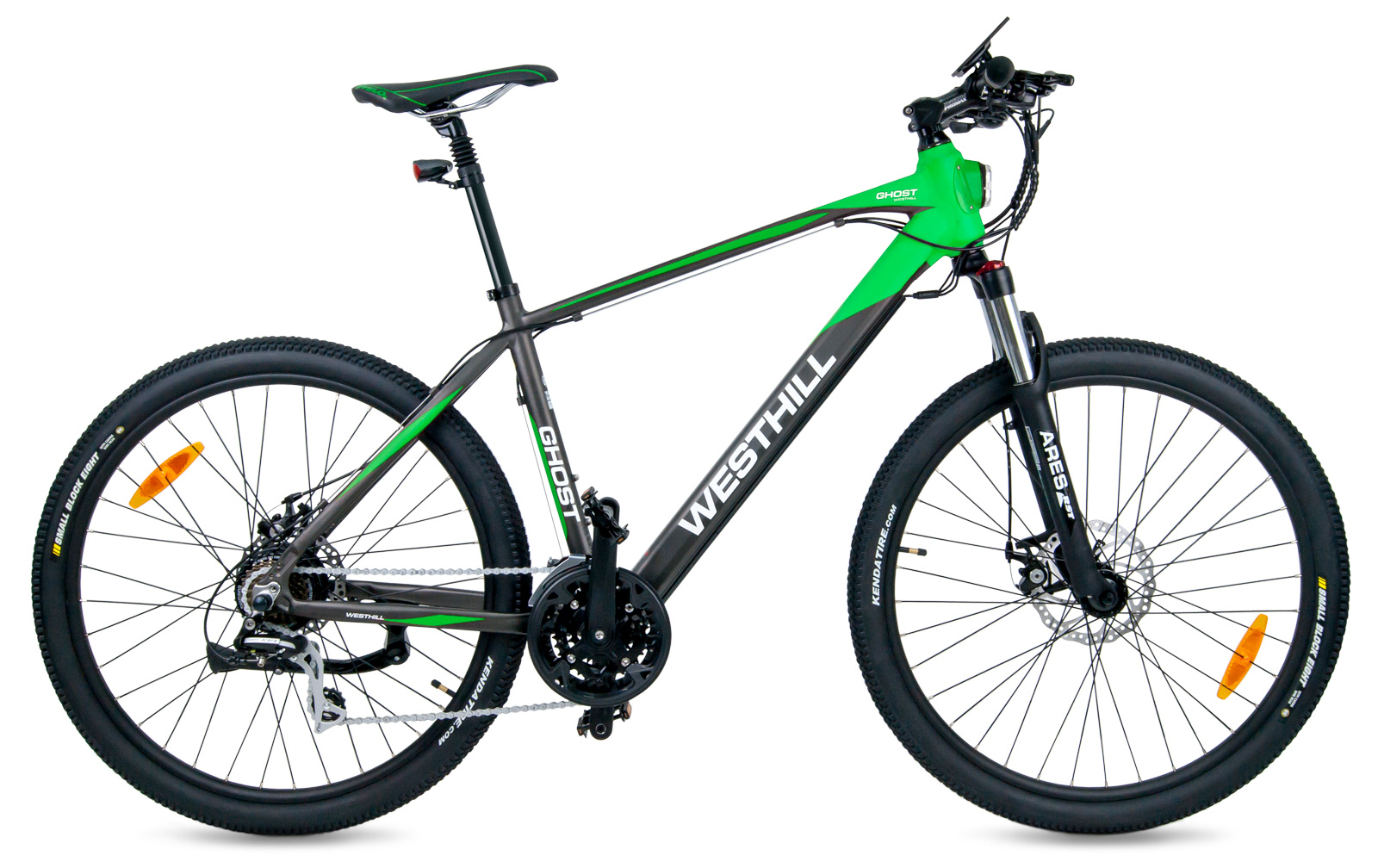 WESTHILL Ghost Electric Bike-Grey/Green