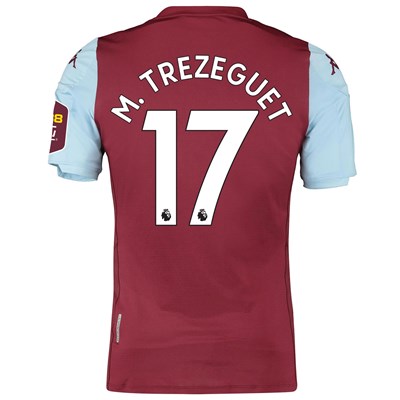 Aston Villa Home Elite Fit Shirt 2019-20 with M. Trezeguet 17 printing