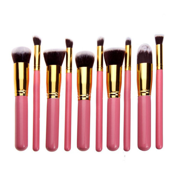 makeup brushes 10 pcs superior professional soft cosmetics make up brush set woman's kabuki brush kit makeup brushes opp bag