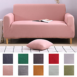 Sofa Cover Couch Cover Furniture Protector Solid Color Soft Stretch Sofa Slipcover Super Strechable Cover Fit for Armchair/ Loveseat/ Three Seater/ Four Seater/ L Shape Sofa Easy to Install  Care  (F Lightinthebox