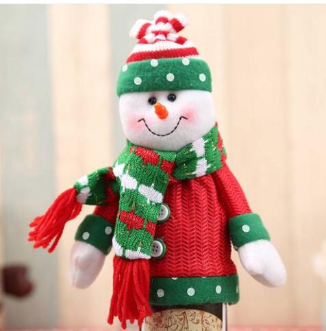 2019 new year christmas decorations wholesales wine bottle sweater for christmas decorations