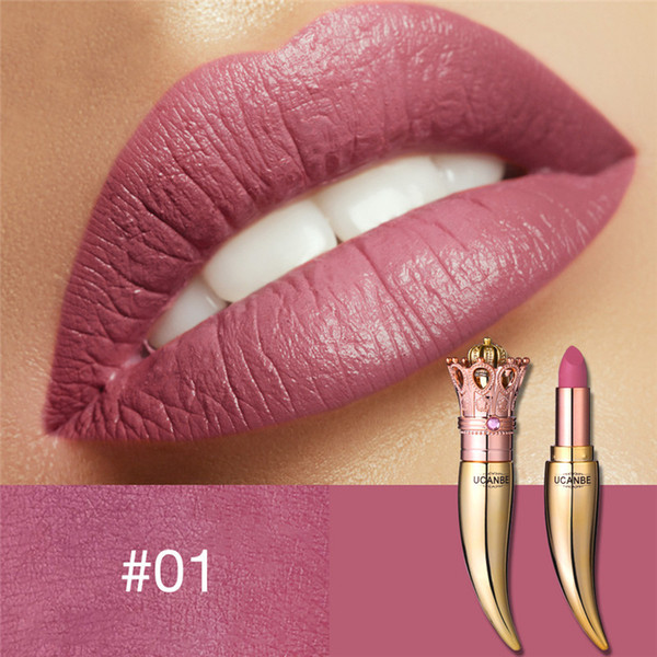 5 color lipstick high saturation color force makeup pretty waterproof long lasting velvet creamy lips stick red lipstick