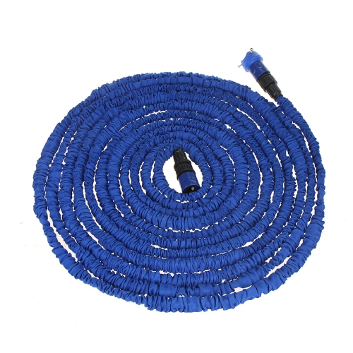 100FT Ultralight Flexible 3X Expandable Garden Magic Water Hose Pipe + Faucet Connector + Fast Connector + Multifunctional Spray Nozzle