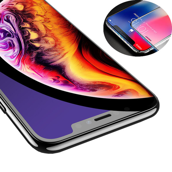 tempered glass for iphone xs max 6.5inch xr screen protective film for iphone x film 0.33mm 2.5d 9h paper package