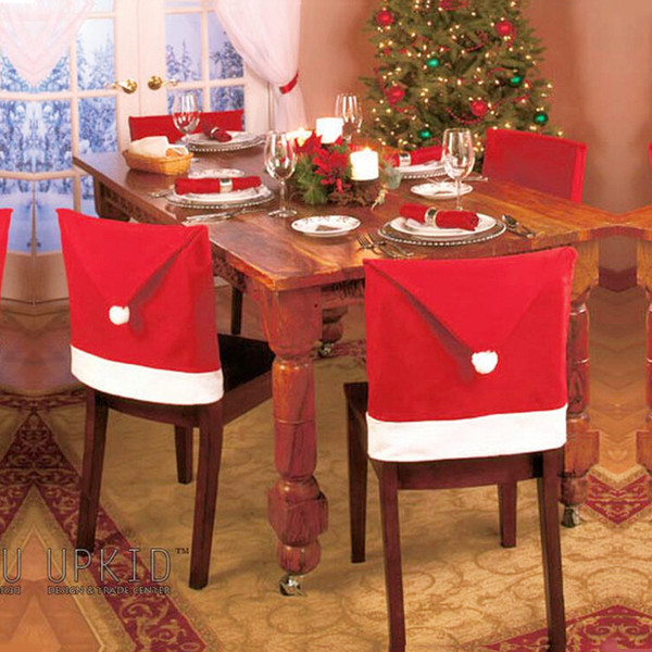 christmas hats fabric chair hats christmas l table chair covers dining set indoor decoration party supplies