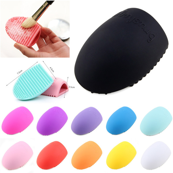 1pcs cosmetic brush cleaning egg glove silicone makeup foundation powder clean remover scrubber tools
