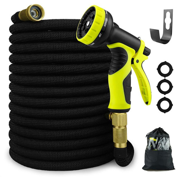 promotion 100 ft garden hose,lightweight expandable garden water hose 3/4 inch solid fittings,durable outdoor gardening flexibl