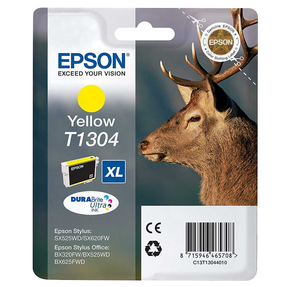 Epson Original T1304 STAG Ink Cartridge High Capacity 10.1ml - Yellow