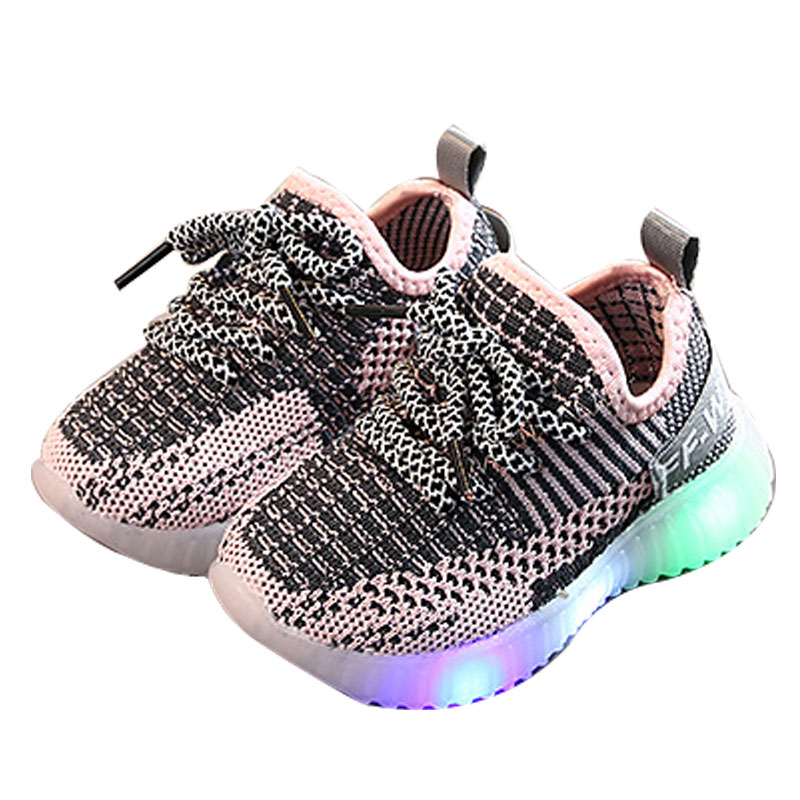 Toddler / Kid Fly- Knitted LED Athletic Shoes