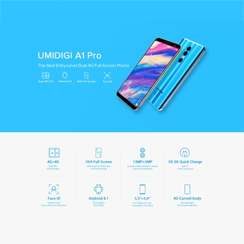 UMIDIGI A1 PRO 4G Smartphone 3GB+16GB