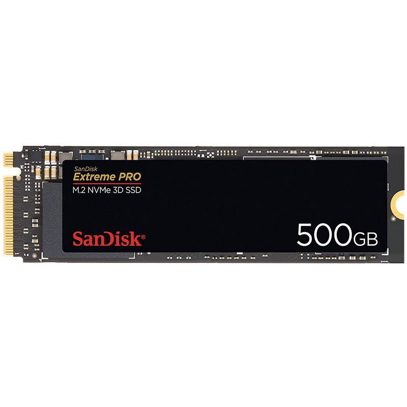 SanDisk 500GB Extreme PRO M.2 NVMe 3D SSD - 3400MB/s