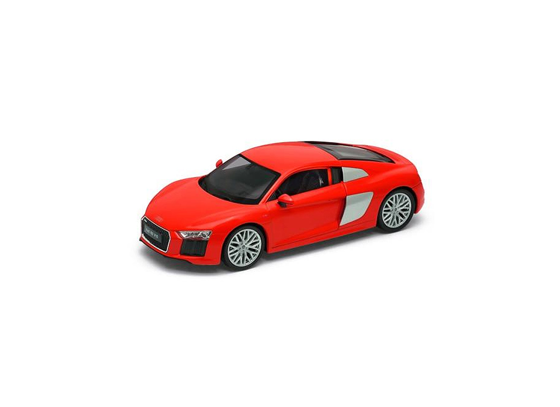 Audi R8 V10 in Red (1:24 scale by Welly 24065R)