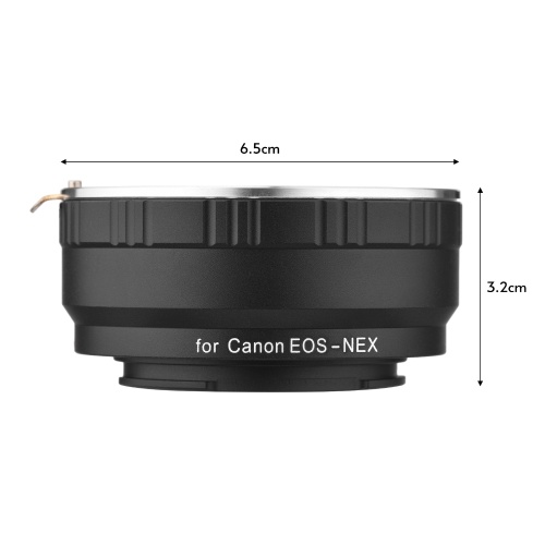 Andoer EOS-NEX Bague adaptateur d'objectif d'appareil photo avec remplacement de mise au point infini pour objectif Canon EOS vers Sony Alpha NEX E Mount Cameras NEX-3 NEX-5 NEX-5N A6000 A6500 NEX-C3 NEX-F3