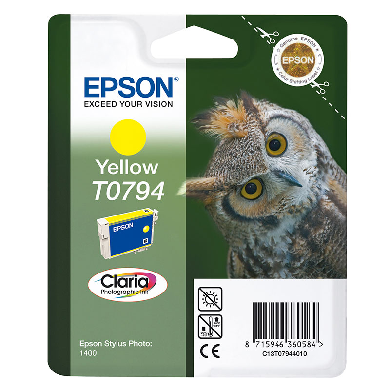 Epson Original T0794 Owl Ink Cartridge 10ml Yellow