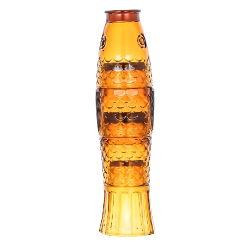 Ensemble de verres Tooarts Stack Glasses Coupe en forme de poisson Verre à cocktail Décoration de bureau Mobilier de mariage Cadeau de pendaison de crémaillère Trois couleurs