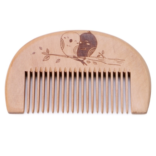 Wooden Hair Comb Man