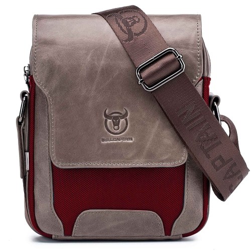 Sac à bandoulière en cuir élégant pour hommes Sac de messager à bandoulière pour les trajets quotidiens et les voyages d'affaires