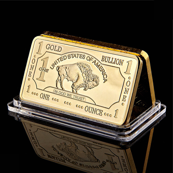 1oz 999 fine american gold buffalo rare coin 100 mill 999 fine gold american gold plated buffalo bar
