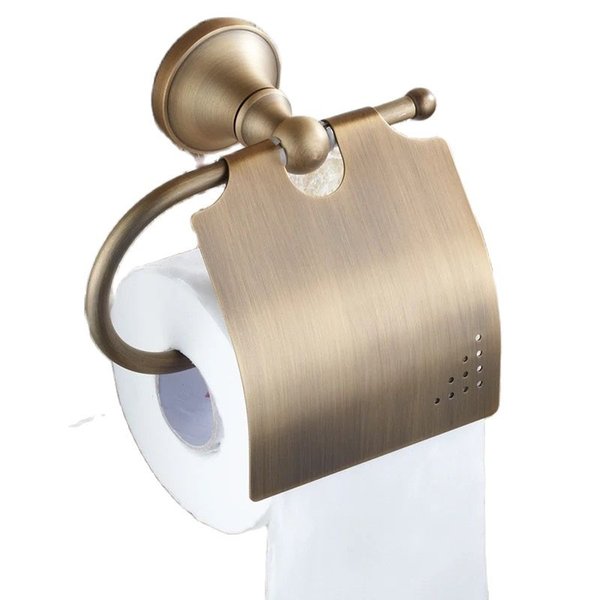 Antique Brass Toilet Roll Tissue rack Wall Mounted Bathroom Accessories WC organizer