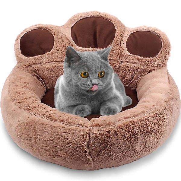 Cat Beds & Furniture Pet Bed House For Cats Sofa Winter Warm Plush Lounger Panier Cama Para Gato Products