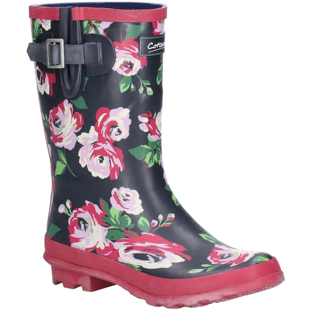 Cotswold Womens Paxford Mid Height Printed Wellington Boots UK Size 6 (EU 39)