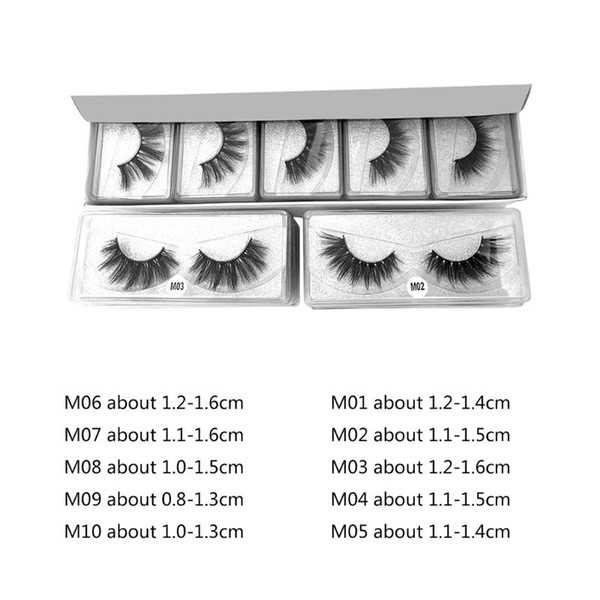 long fake imitation mink eye lashes makeup natural thick false women eyelashes 667d