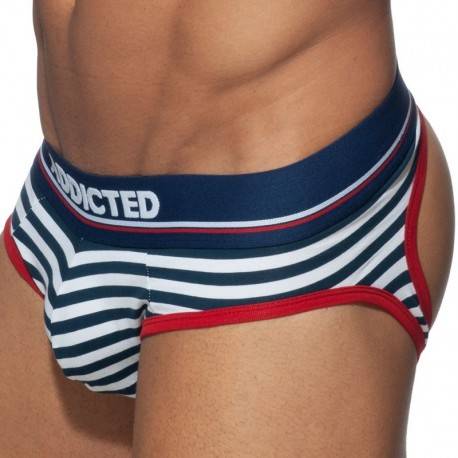 Addicted Basic Colors Empty Bottom Brief - Sailor L