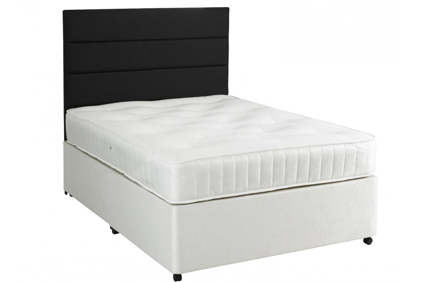 Damask Comfort Coil Spring Divan Bed