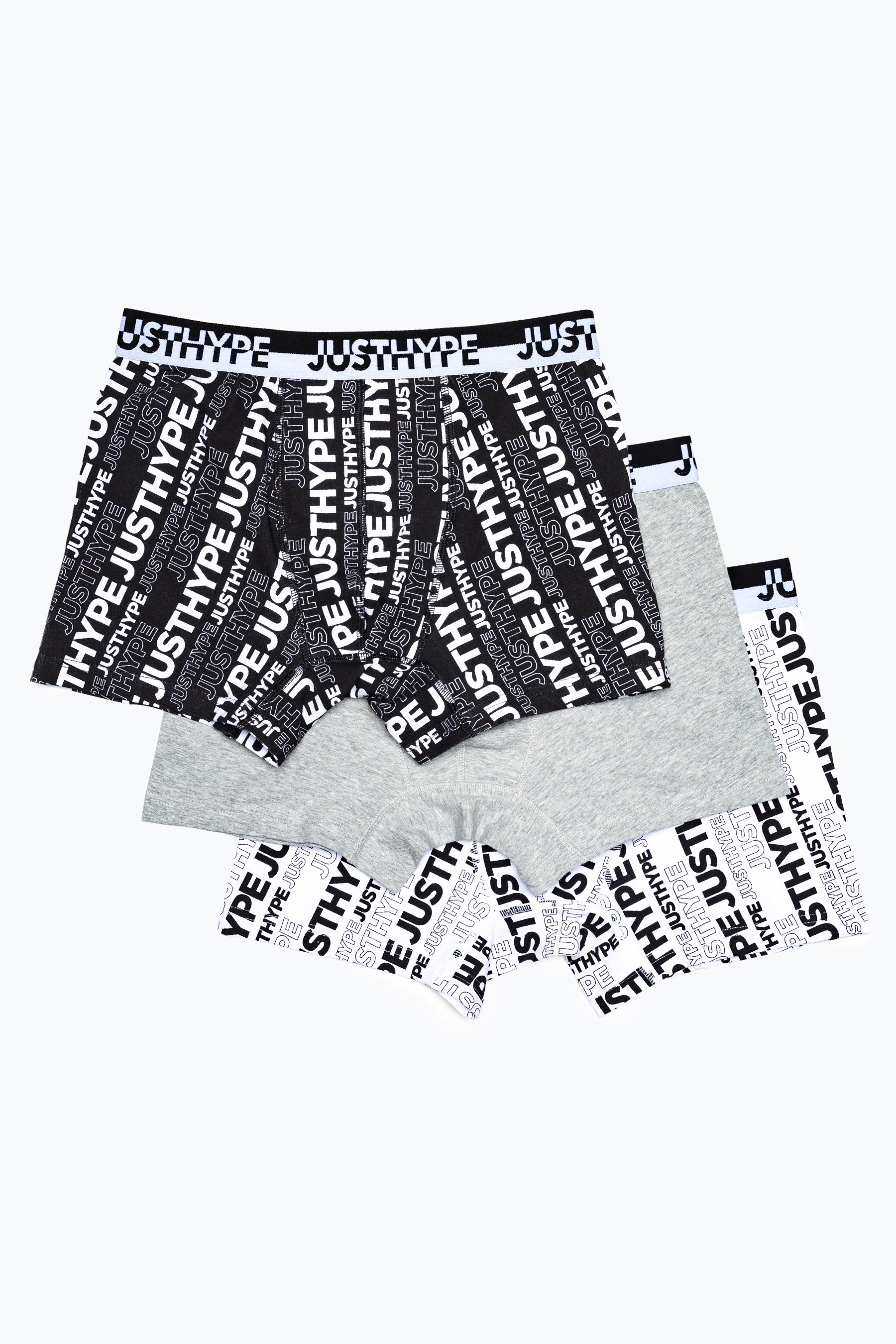 Hype 3 Pack Aop Kids Boxer Multi Shorts | Size 9/10Y