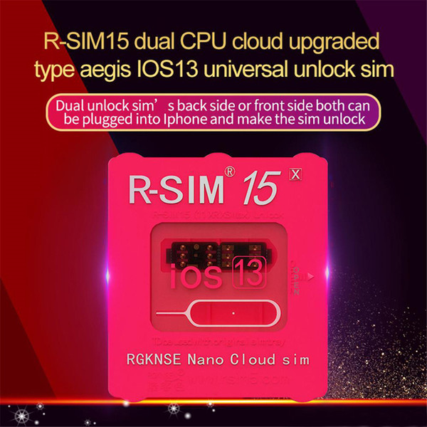 RSIM15 for iOS13 unlock card RSIM 15 R-SIM15 Dual CPU Upgraded universal unlocking for iPhone 11 Xs MAX XR XS X 6 7 8 PLUS ios7-13.x MQ50