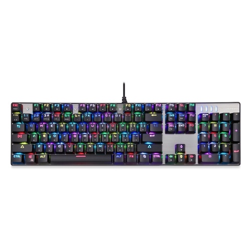 MOTOSPEED Inflictor CK104 Blue Switches Tactile Mechanical Esport Gaming Game Keyboard Wired USB Ergonomic Colorful Customized LED RGB Backlit with 104 Keys