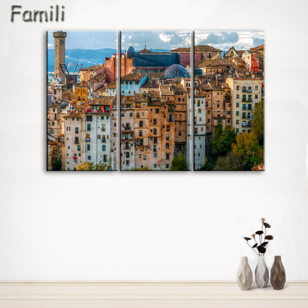 2019 unframed fashion 3pieces/set house modern wall art hd picture canvas print canvas painting for living room picture