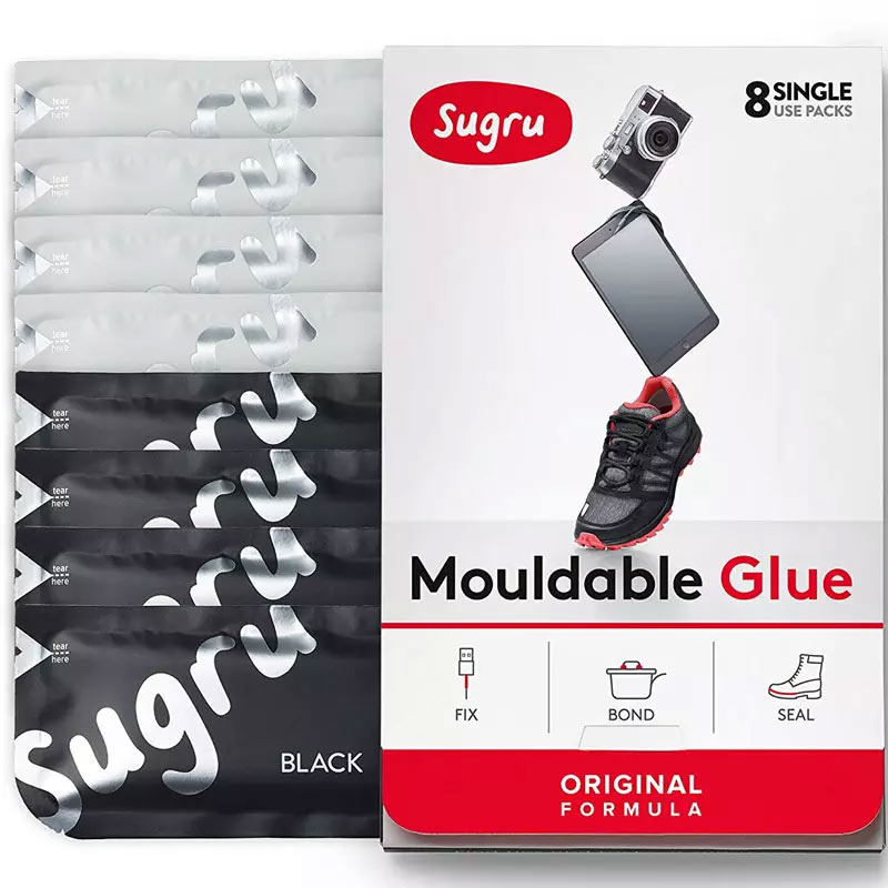 Sugru Mouldable Glue Black/White - 8 Pack