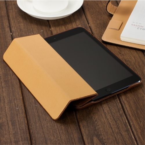 Magnétique Smart Cover étui de protection pour iPad mini réveil Sleep Vintage authentique Cow Leather Brown