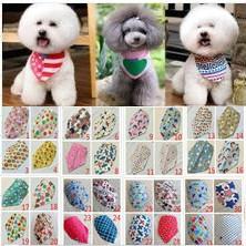100pcs/lot wholesale 2019 new arrival mix 60 colors dog puppy pet bandana collar cotton bandanas pet tie grooming products sp01