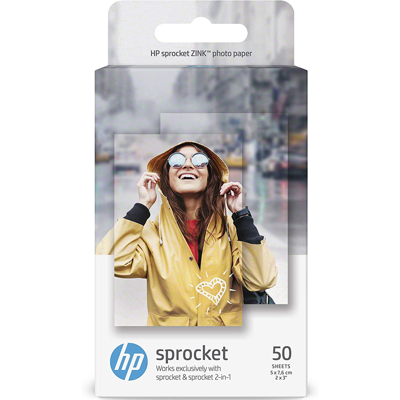 HP Sprocket ZINK Sticky Backed Photo Paper 290gsm - 50 Sheets