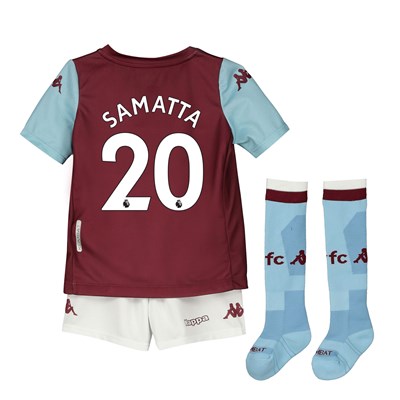Aston Villa Home Minikit 2019-20 with Samatta 20 printing