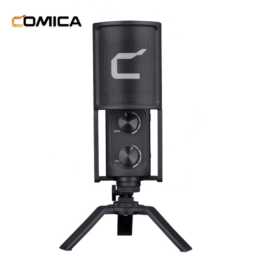 COMICA STM-USB Microphone de bureau USB professionnel Microphone à condensateur cardioïde Interface de type C Son de qualité studio