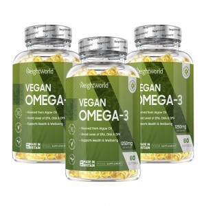 WeightWorld Omega3 - Innovative Vegan Omega-3 Supplement - 3 Packs
