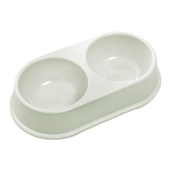 Cat Bowls & Feeders Indoor Outdoor Scratch Resistant Double Pet Bowl Portable Solid Thickened Dog Easy Clean Non Slip Container Plastic Feed