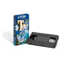 TV180-SINGLE Blank VHS Video Cassette - 180 Minutes
