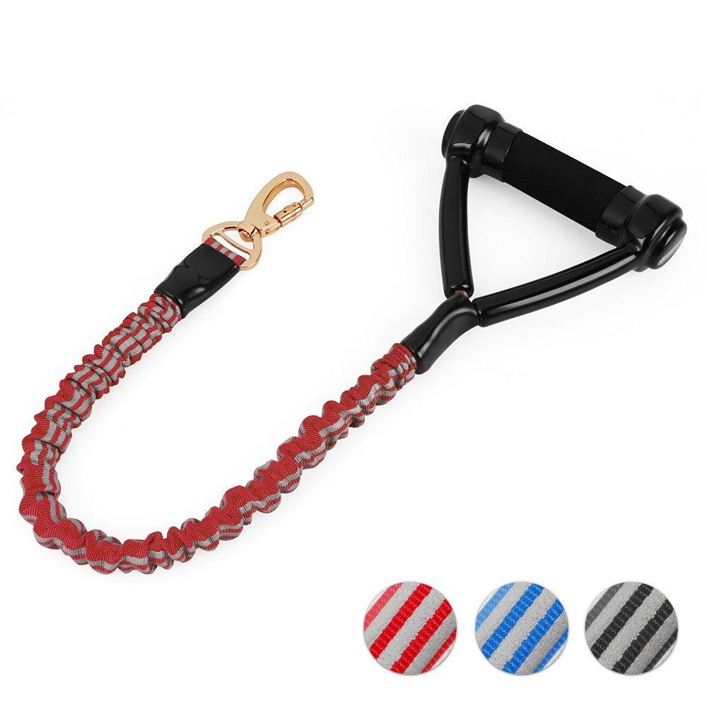 Dog Leash Traffic Control Handle Available Ultra Sturdy with Elastic Bungee Dog Traction Rope