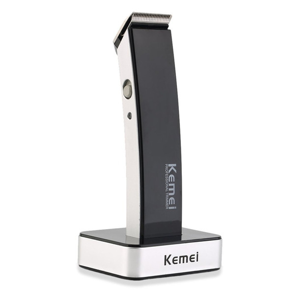 kemei waterproof hair clipper trimmer shaving cutting beard razor adjustable clipping comb cutting length control wheel