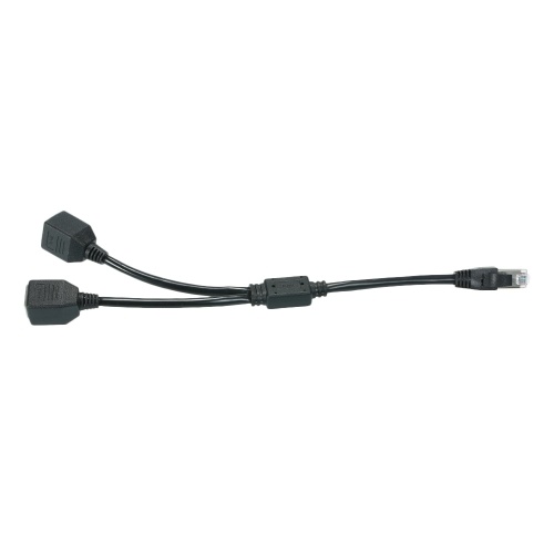 Câble adaptateur de répartiteur de réseau RJ45, connecteur mâle à 2 connecteurs femelles Séparateurs Port de connexion LAN pour Super Catégorie 5 Ethernet, Catégorie 6 Ethernet