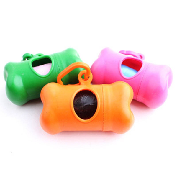 1 pc pet dog bags dispenser bone type case for pet waste bags products for dogs wholesale & retail product selling