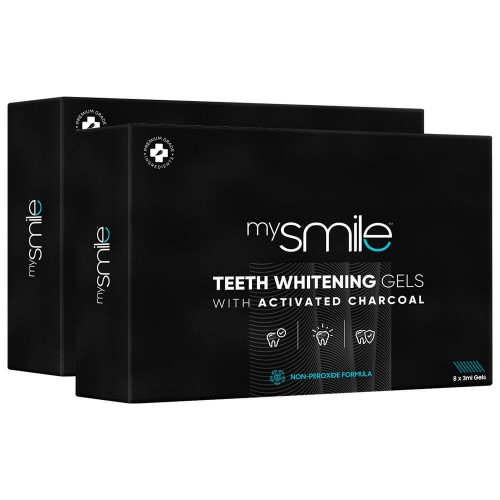 MySmile Gels Blanchiment Dentaire – 8 Recharges de Gel de 30 ml pour le Kit MySmile - Formule 100% naturelle et sans peroxyde – 2  boîtes