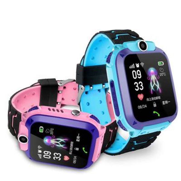 S12 Waterproof Smart Watch for Kids LBS Tracker SmartWatch SOS Call for Children Anti Lost Monitor Baby Wristwatch for Boy girls
