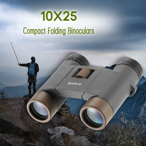 10x25 Compact Folding Binocular Travel Hiking Bird Watching Adults Kids Binocular Telescope